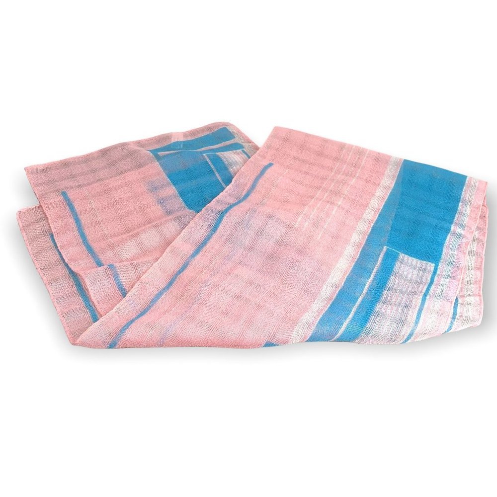 Vintage 90s Georgoui Loose Weave Long Wide Scarf